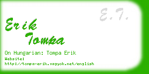 erik tompa business card